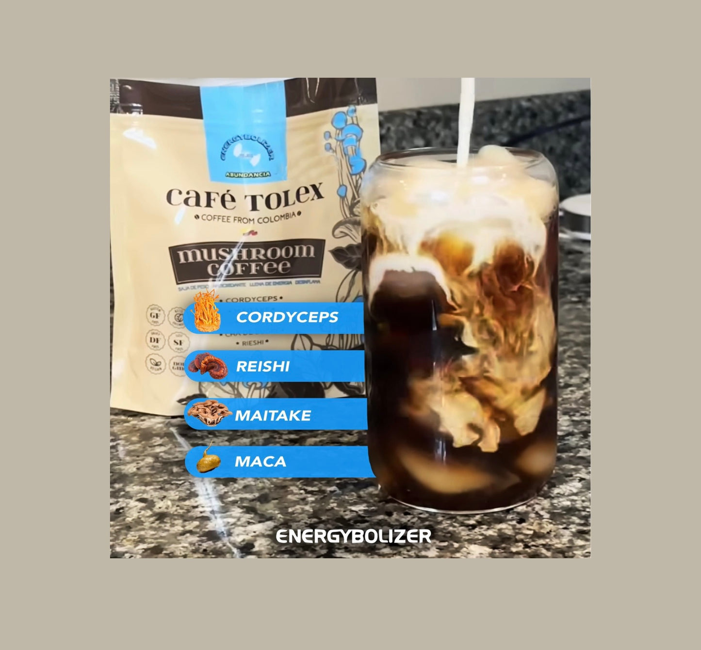 Café Tolex and the MEGA Strong Lean Summer Orange Color. Café Tolex y el MEGA Fuerte fuerte Lean Summer, color Naranja.