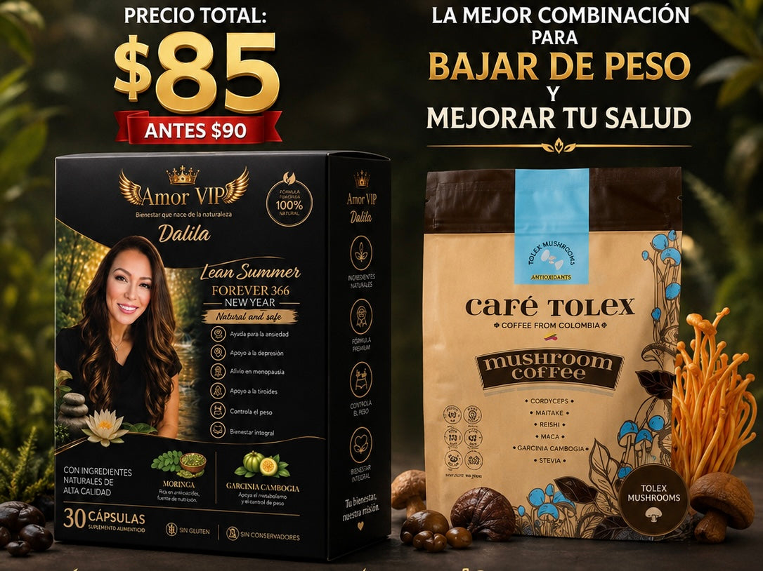 $85 Café Tolex $30 5 dólares menos y Lean Summer $55