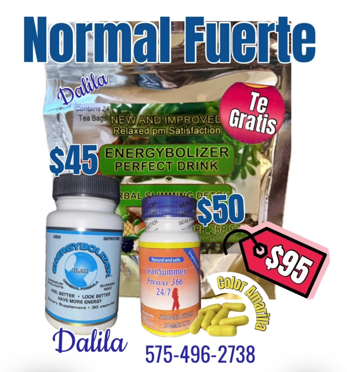 Energybolizer Original Formula Complete Treatment With the New Tea BUTRAMACA (SUPER STRONG!!)