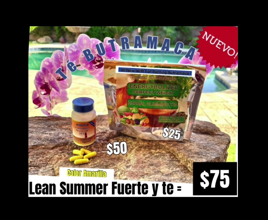 Energybolizer Supplements Lean Summer and New tea BUTRAMACA