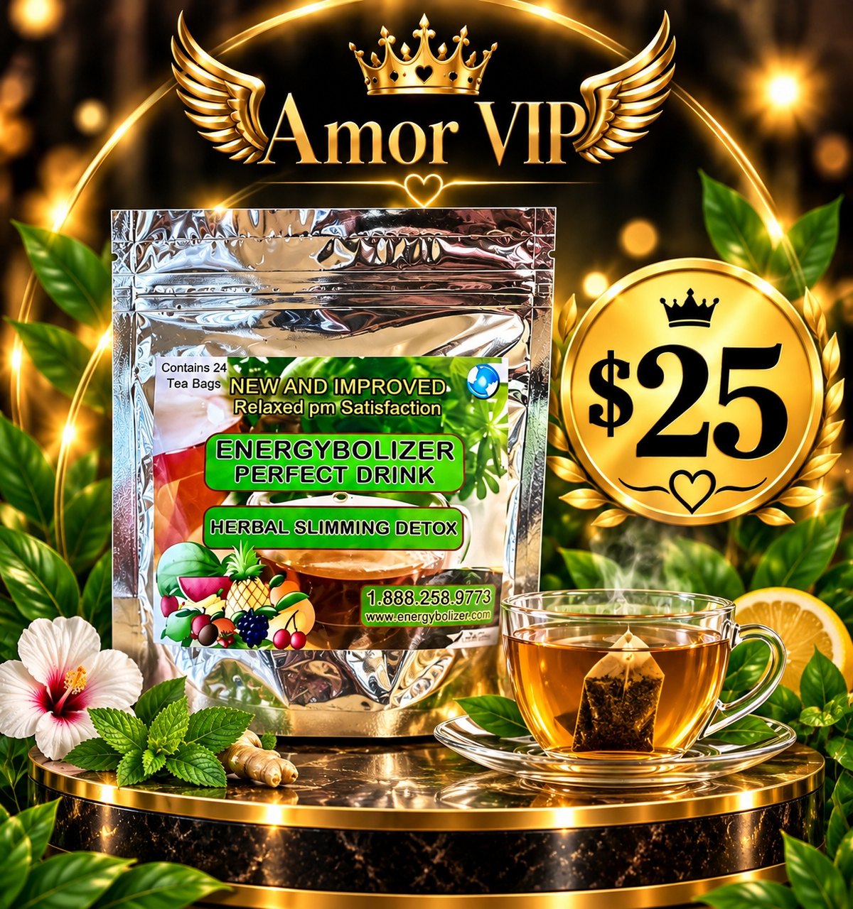 $25 Energybolizer Perfect Weight Herbal Slimming Tea