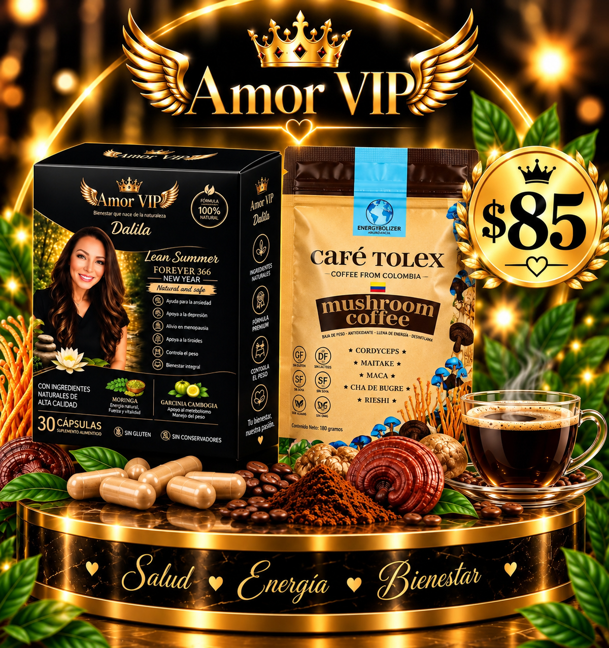 $85 Café Tolex a $30, $5 dólares menos y Lean Summer $55