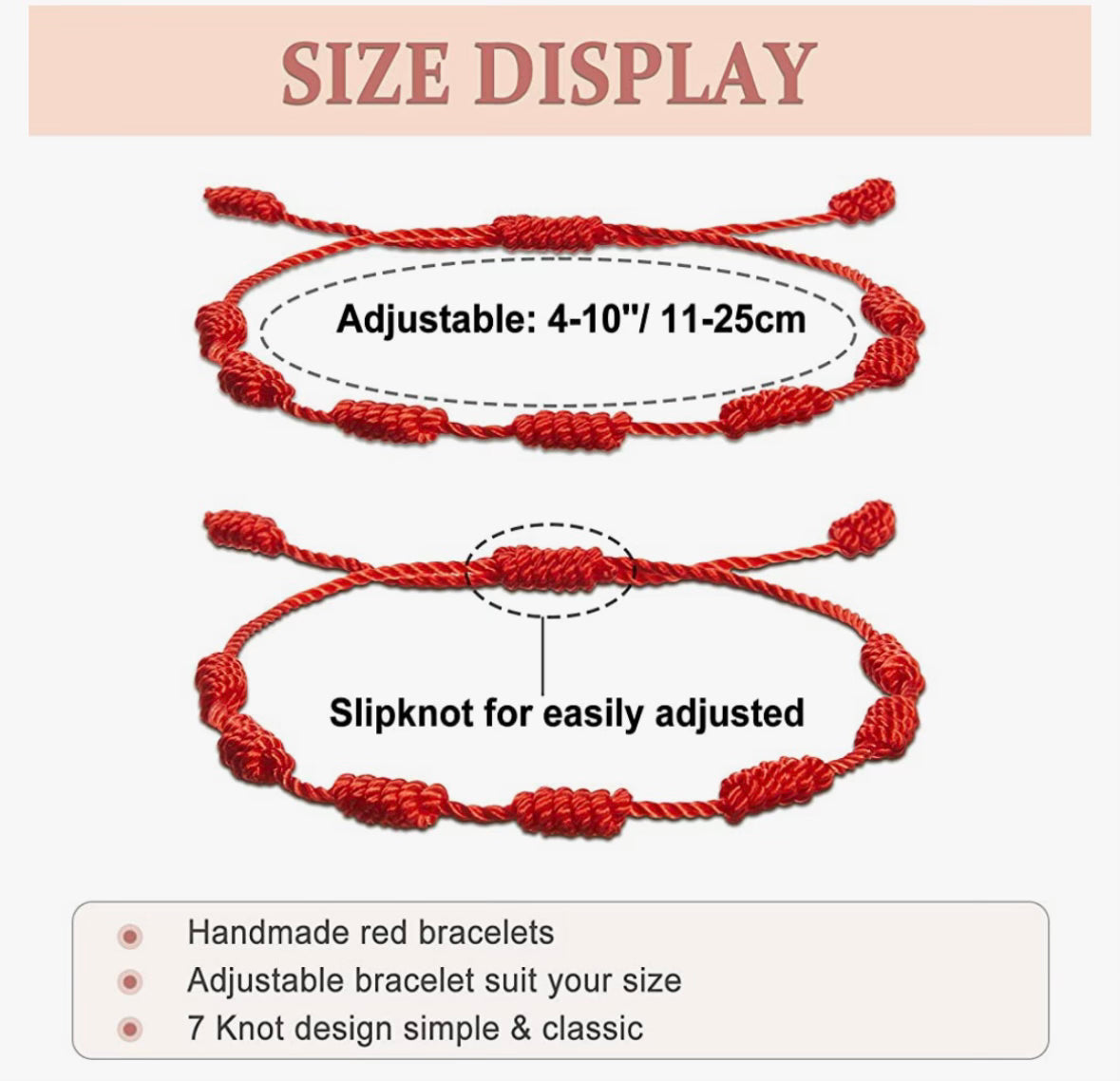 Red Knotted Protection Bracelet