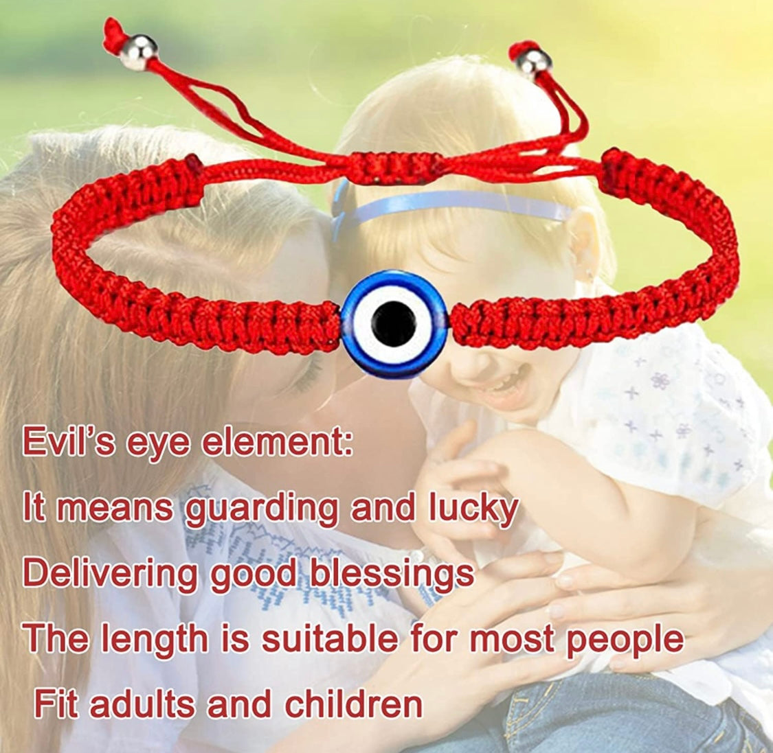 Red Braided Evil Eye Bracelet