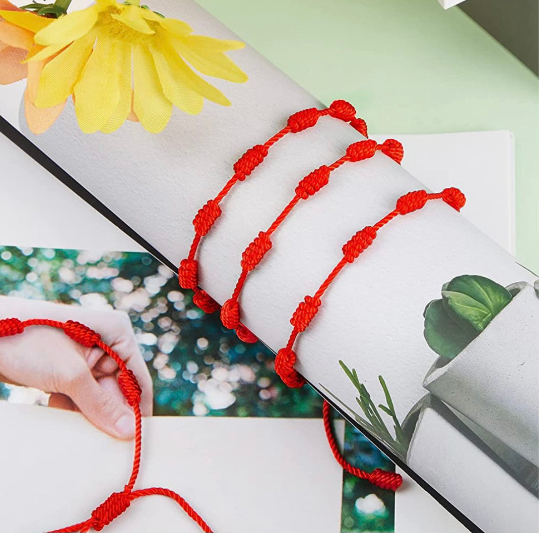 Red Knotted Protection Bracelet